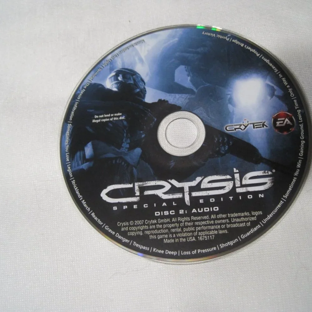 CRYSIS Limited Edition and CRYSIS WARHEAD and Wars PC Games (2008, rated M 17+)
